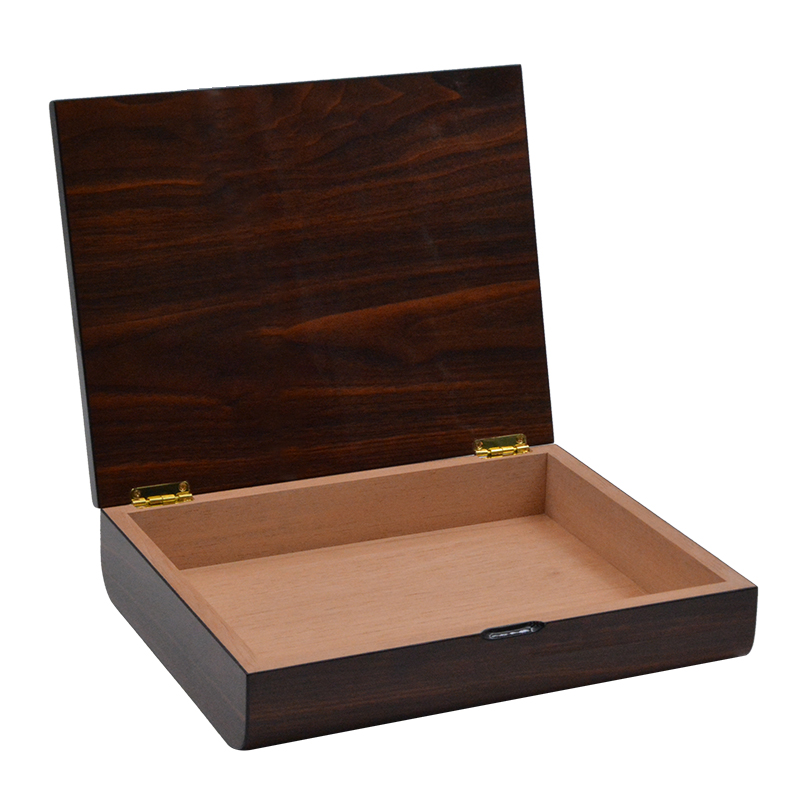 Custom Size Wood Cigar Humidor Box Empty With Cedar Veneer 10