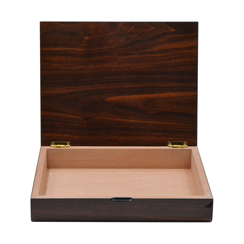 Custom Size Wood Cigar Humidor Box Empty With Cedar Veneer 6