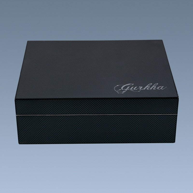 Carbon fiber wooden humidifier cigar box cedar raching cigar humidor 2