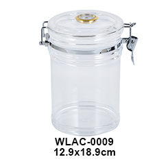 Stash box SAcrylic Cigar Humidor Jar with Hygrometer 13