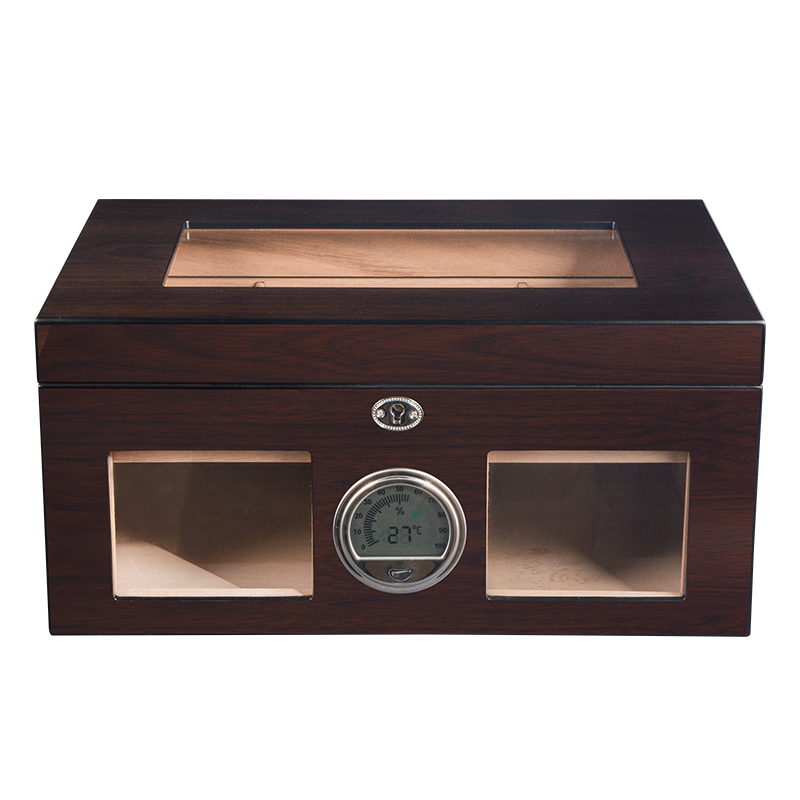Hot seller cigar humidor wooden cigar box with hygrometer and humidifier 3