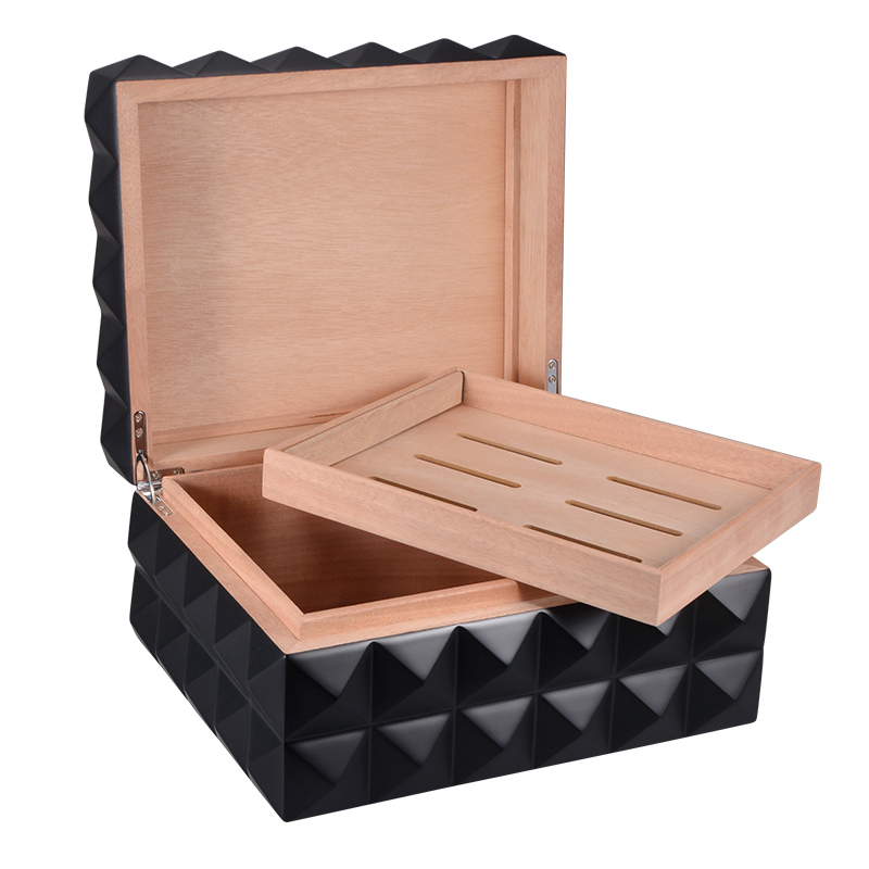 Wholesale premium custom wooden cigar humidor box 9