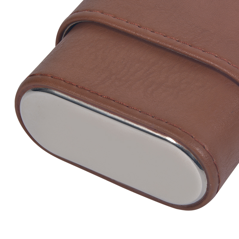  High Quality Brown cigar leather case 8