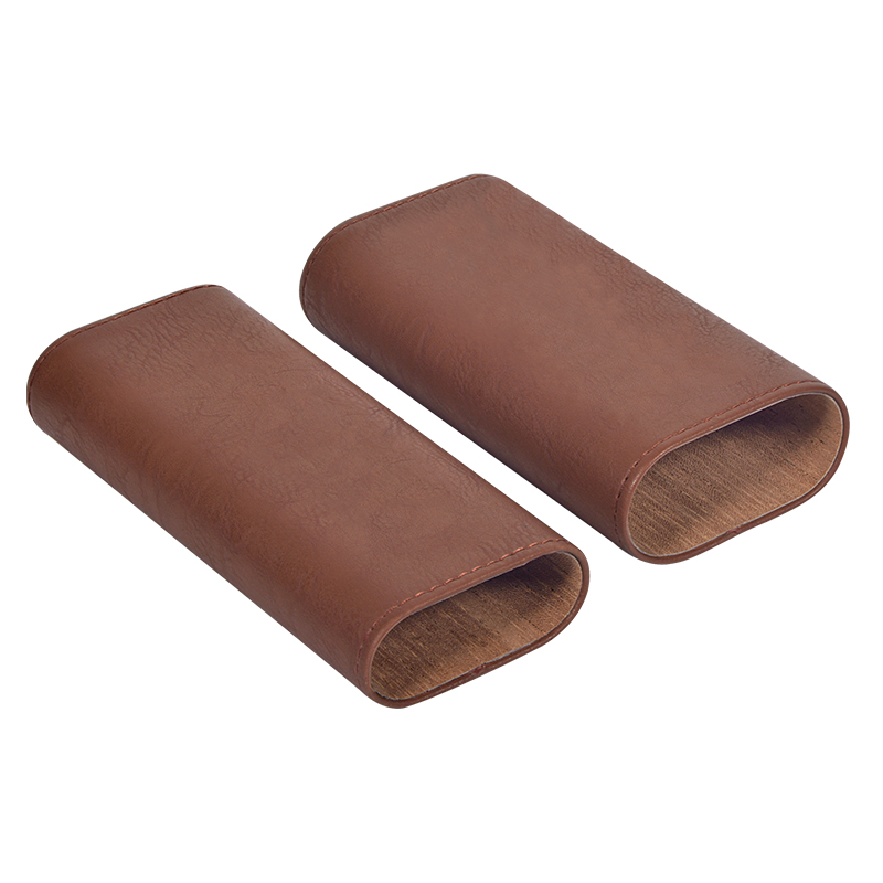  High Quality Brown cigar leather case 4
