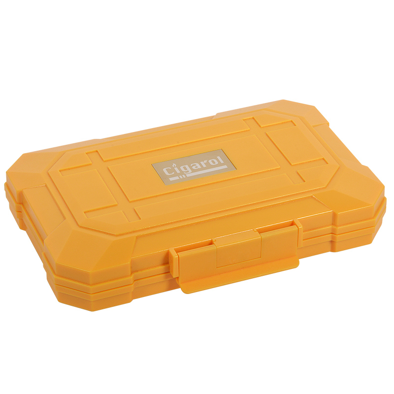 Wholesale Custom LOGO Portable Travel Humidor Box Plastic Cedar Cigar Box 3