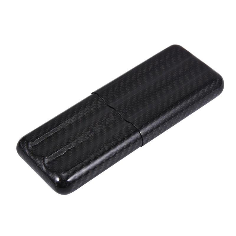 New design portable carbon fiber travel cigar case cigar holder 5