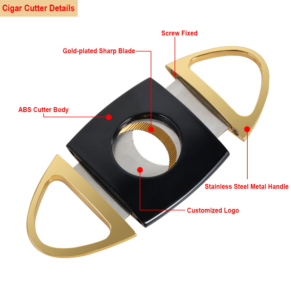 Stainless Steel Cigar Cutter With Gun Color 2