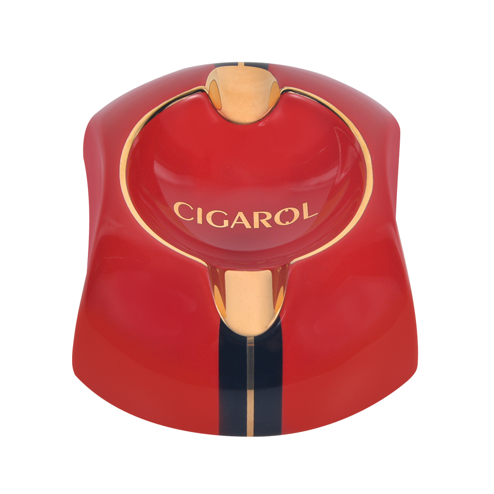 Quality black cigar ashtray custom logo ceramic cigar ashtray 3