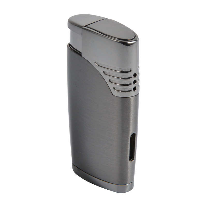 Custom wholesale two flames premium torch cigar lighter with punch 2