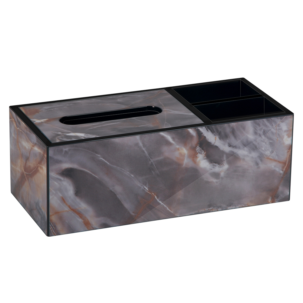 Wholesale Marble Tissue  Box Packing With 2 Slots 3