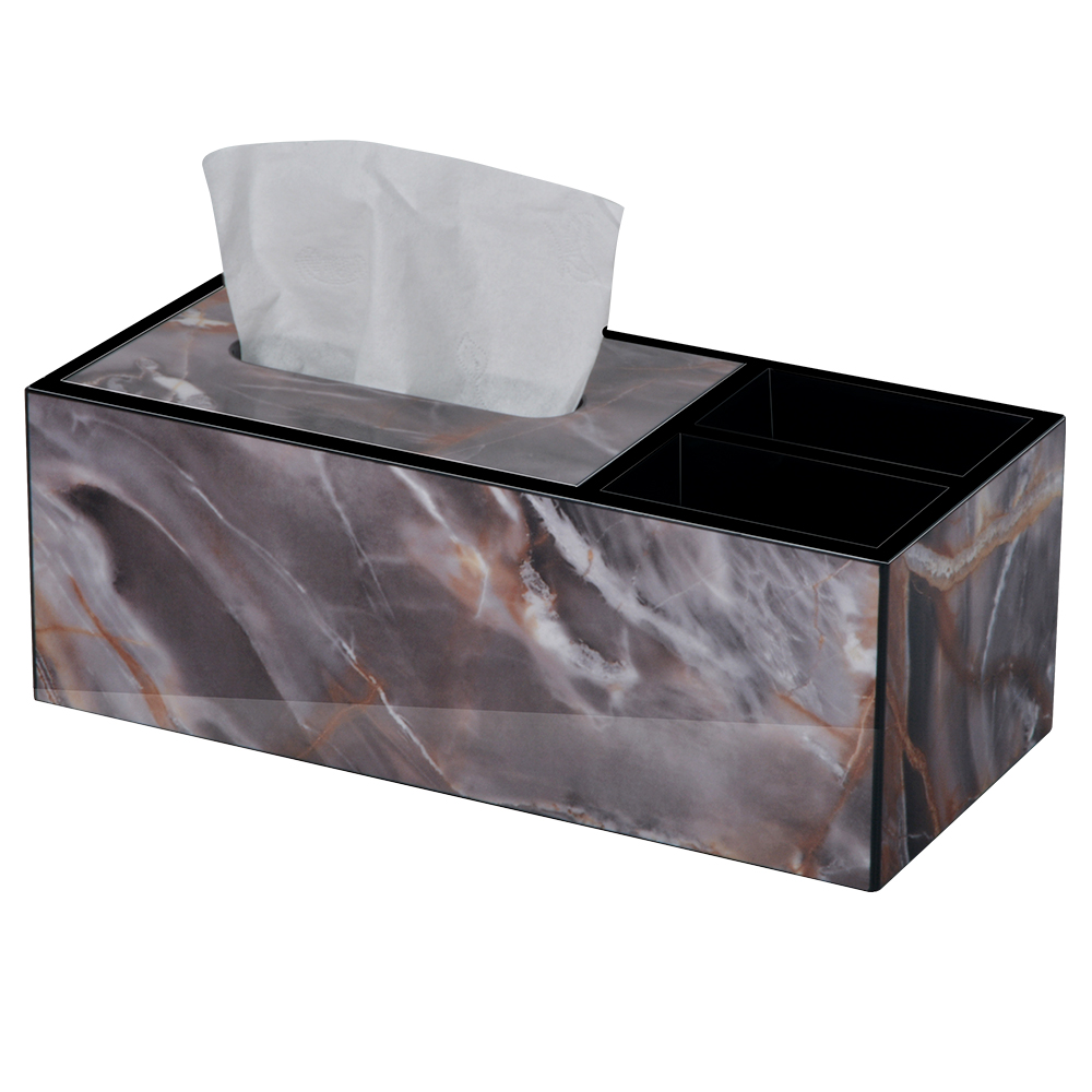 Wholesale Marble Tissue  Box Packing With 2 Slots 9