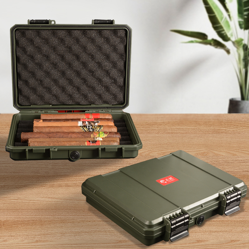 Portable Travel Luxury Hard Plastic Cigar Case Bag