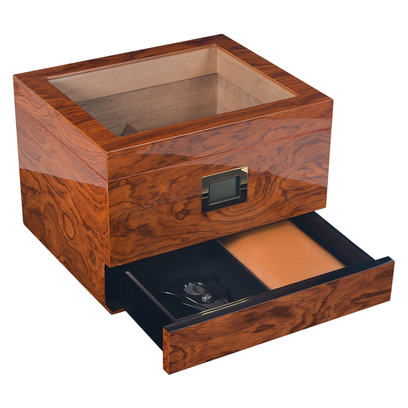 Cedar Wood Portable Humidor Box Cigar Case