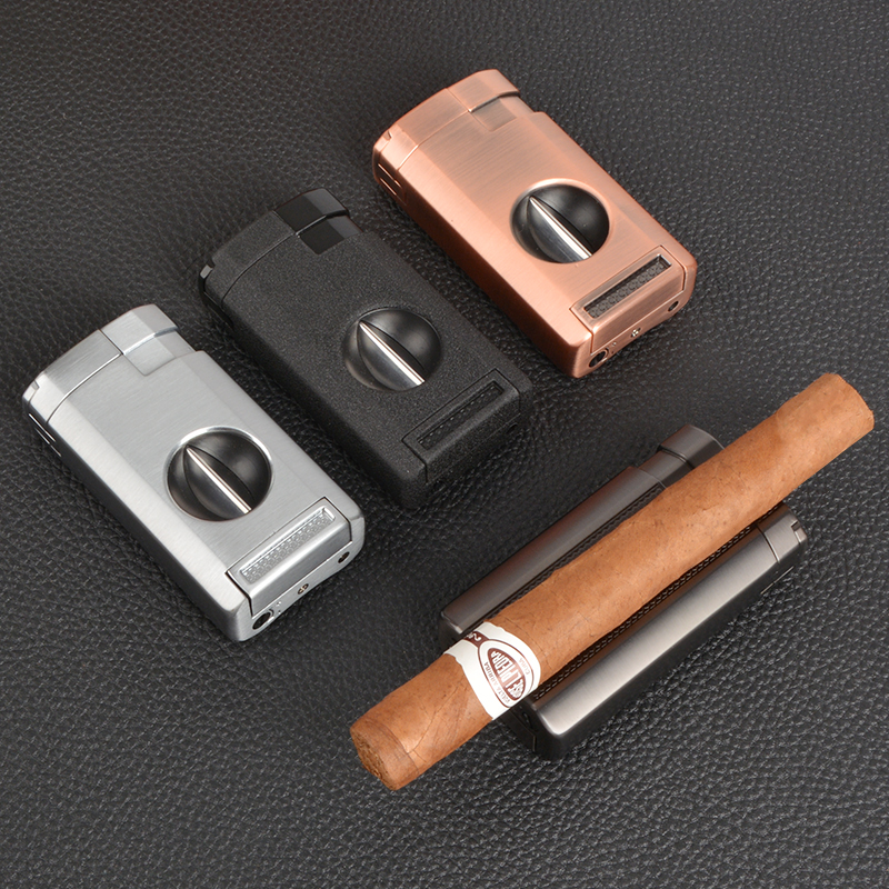 Custom Logo Luxury Triple Jet Flame Torch Cigar Lighter