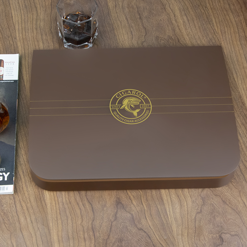 Matte Customize Wooden Cigar Humidor Box