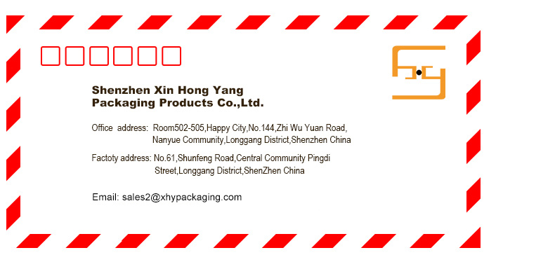  Shenzhen Xin Hong Yang Packaging Products Co. 7