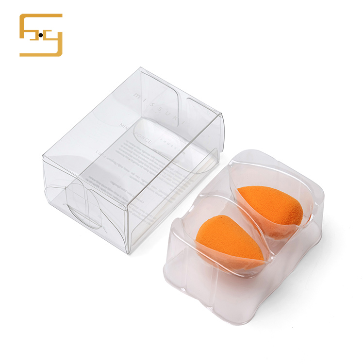 New high quality clear box for beauty sponge packaging box cosmetics 3