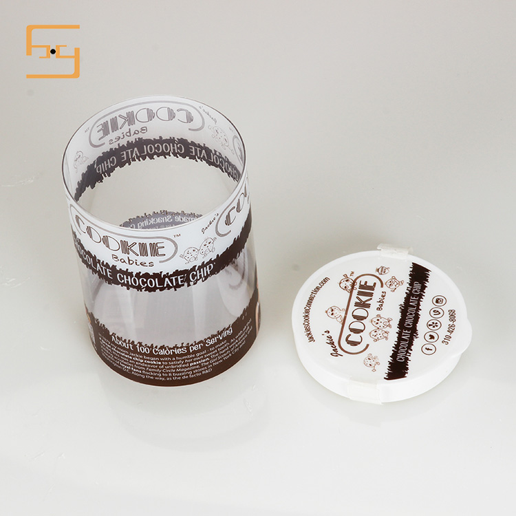 Round Transparent Cookie Packaging Box 5