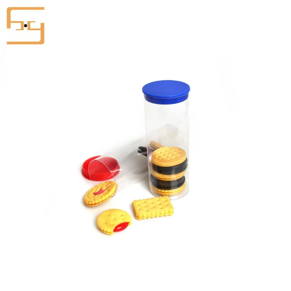 New design clear plastic cylinder packaging box, gift pvc round box cylinder container