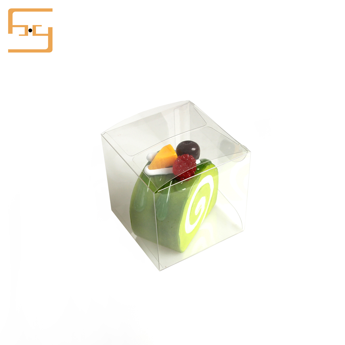 Hot Sale Transparent Printed pet plastic cake box 5