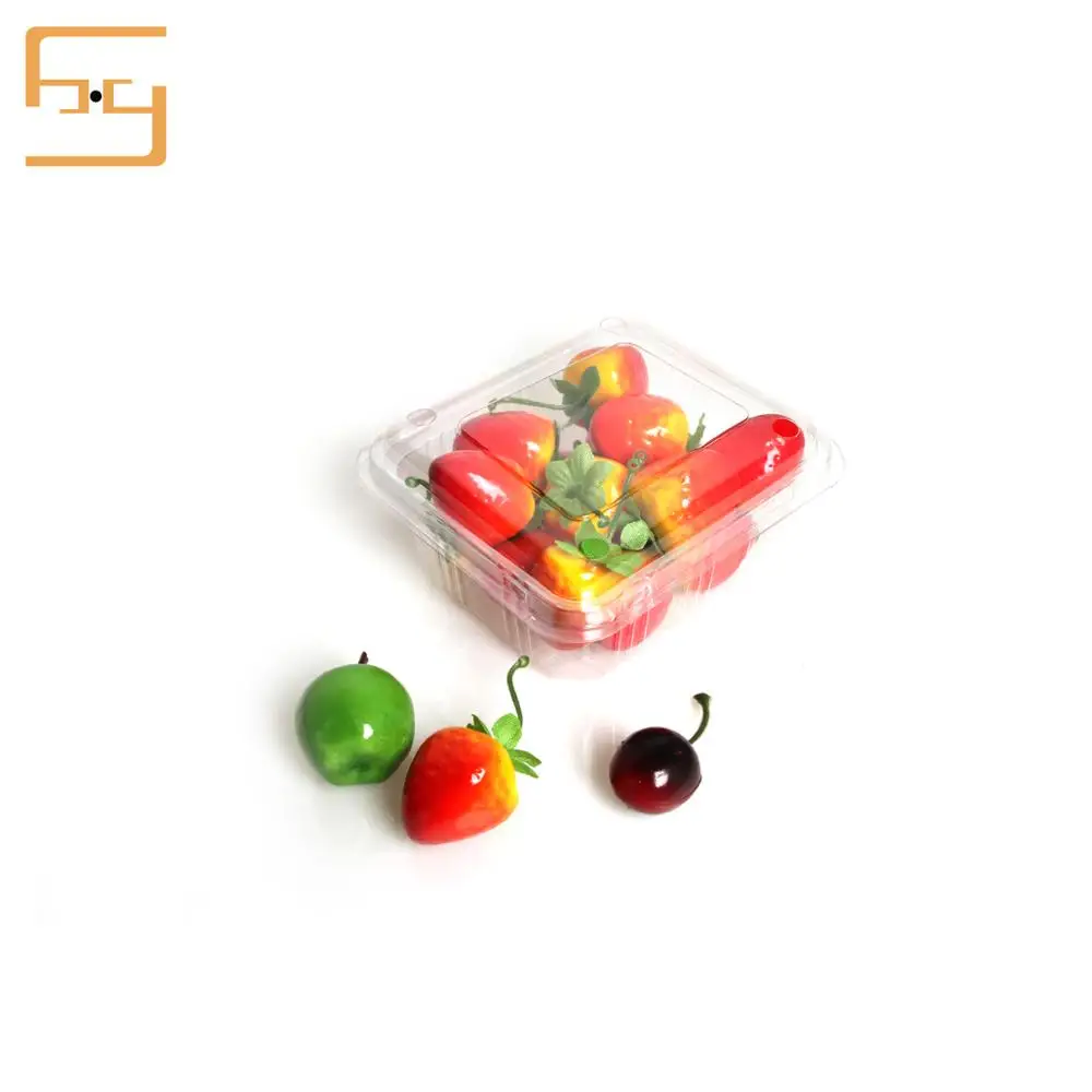 Transparent Custom Plastic Food Fruit Packaging Blister Tray  with Lid for Fruit and Vegetable