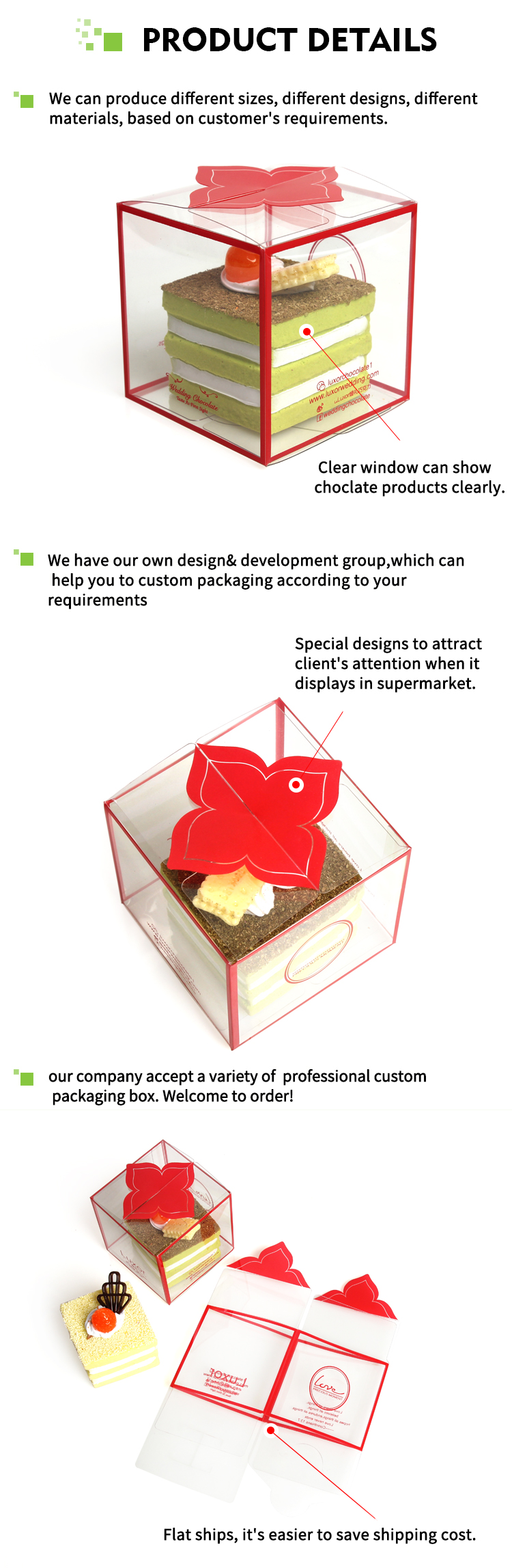 cake box Customized Details