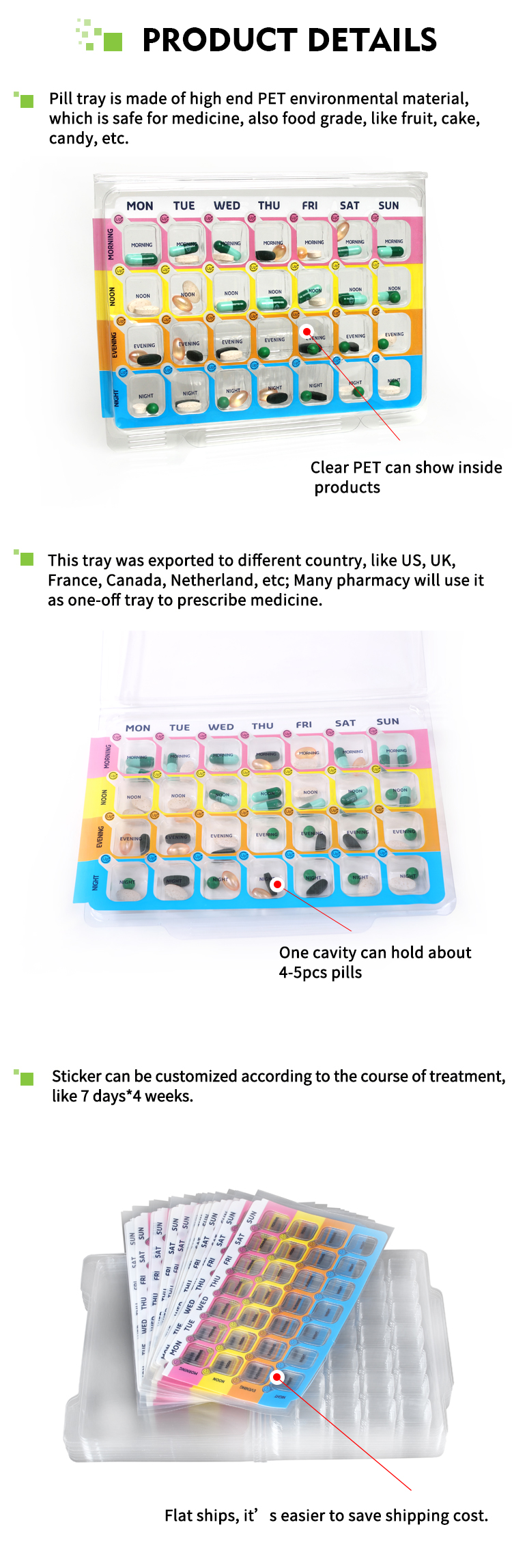 Free Sample Custom Pills Blister Packaging With Plastic Sticker