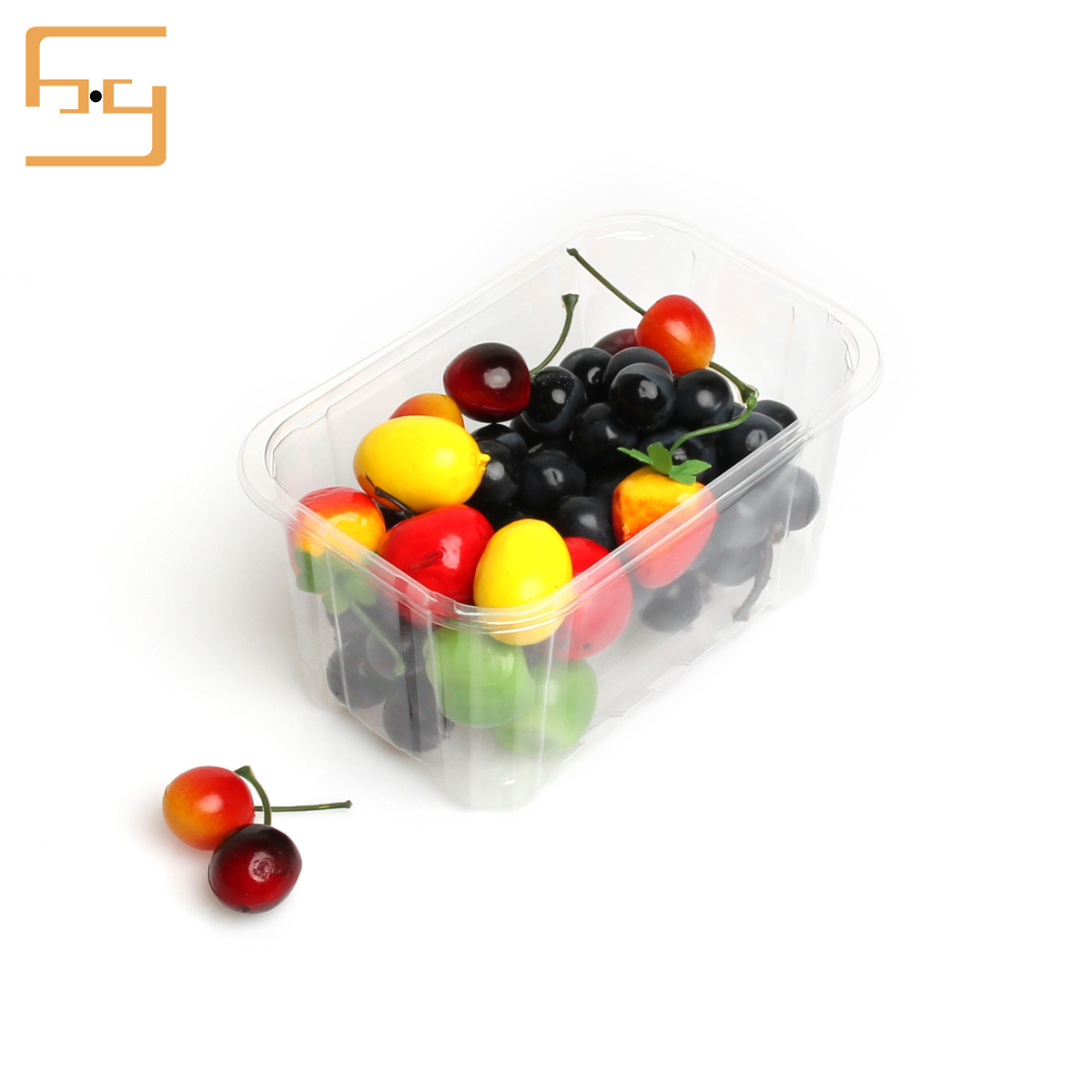 Hot sale disposable PET clamshell fruit clear plastic fruit grape box 7