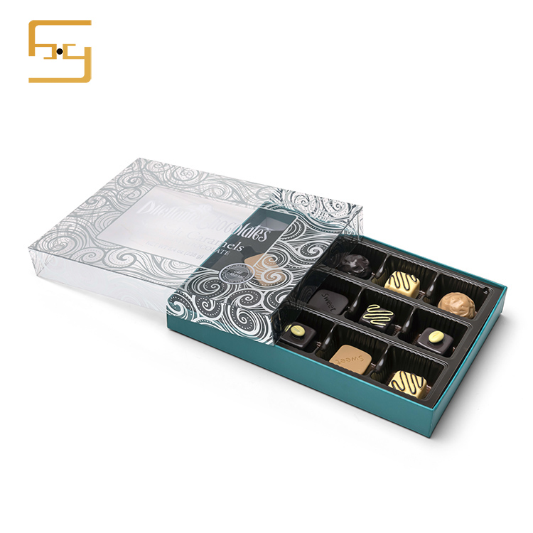 2019 Food Grade Paper Material Custom Gift Box for Chocolate Packaging 5