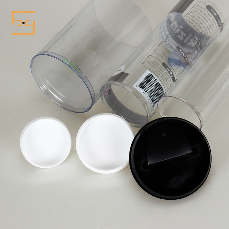 Plastic blister cylinder packaging PVC clear tube gift boxes round tube packaging for gifts 7