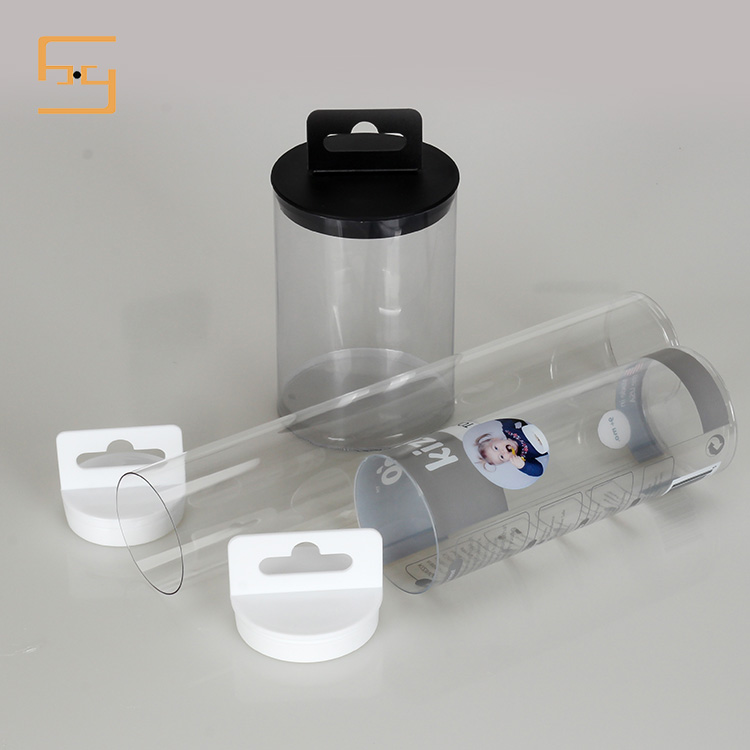 Plastic blister cylinder packaging PVC clear tube gift boxes round tube packaging for gifts 5