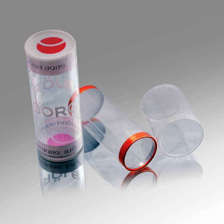 Top quality custom clear plastic cylinder tube /plastic round packaging box for underwear 3