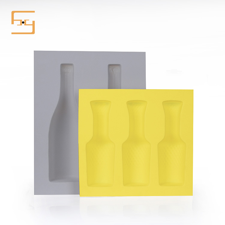 Custom  Plastic  Wine Glass Cups Packaging Insert Tray