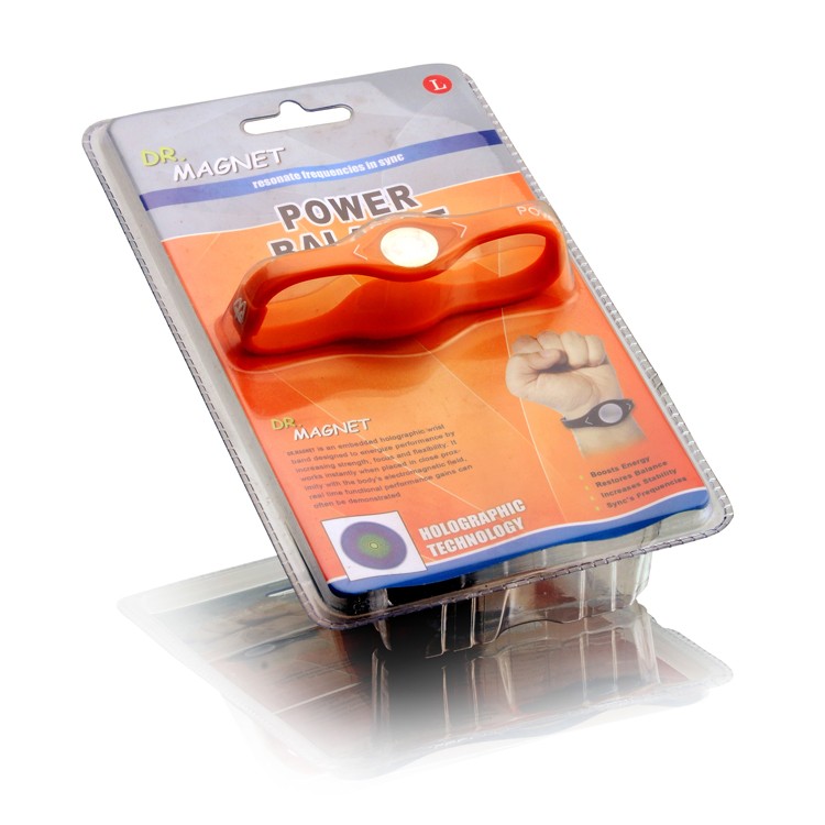 Cheap custom silicone bracelets plastic blister packaging 7
