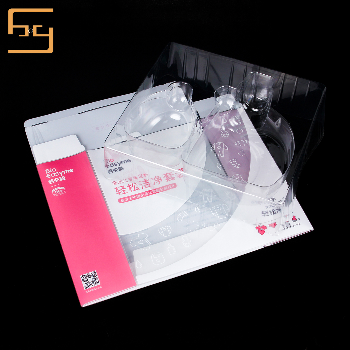 Custom Large Capacity Clear PET PVC Personal Care Product Plastic Packaging Box with Insert Blister 3