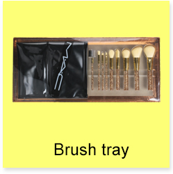 Custom Fashionable Plastic Cosmetic Makeup Brush Set Packaging Box 17