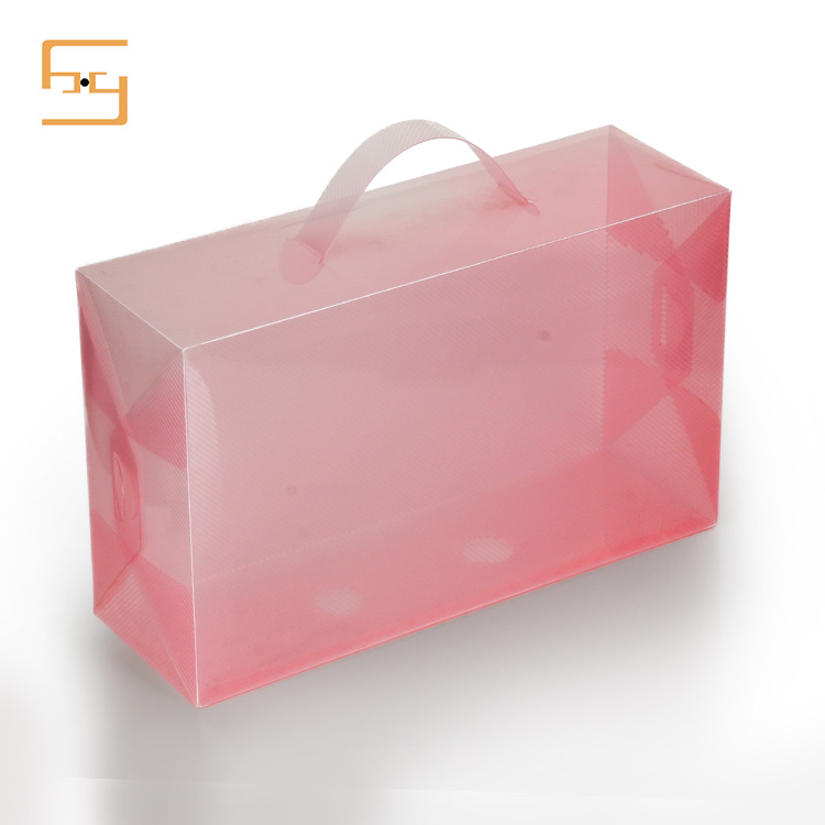 2018 New Clear cheap Custom Logo Plastic Fold Up Box For Shoe 11