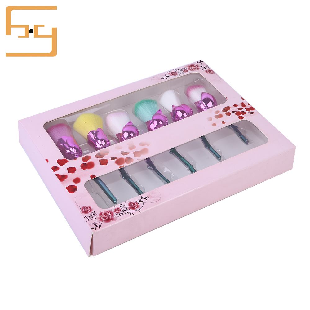 Customized Cosmetic Makeup  Eyebrow Brush Tools  Blister packaging Paper box 5