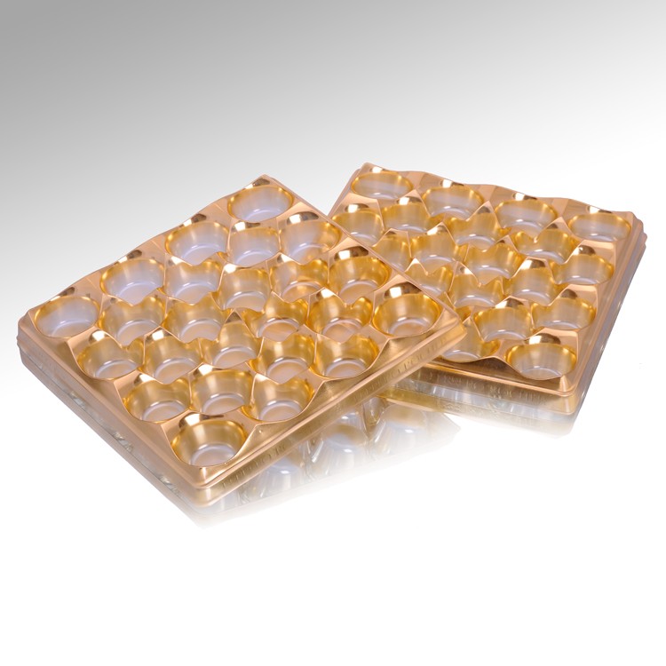  High Quality golden chocolate plastic trays packaging  3