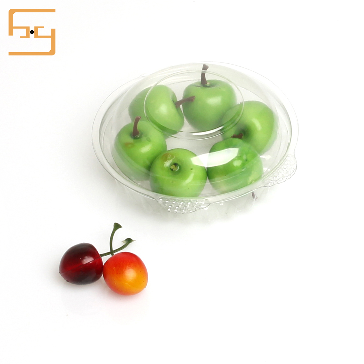 Food grade disposable clear clamshell plastic fruit packing box for blueberry 3