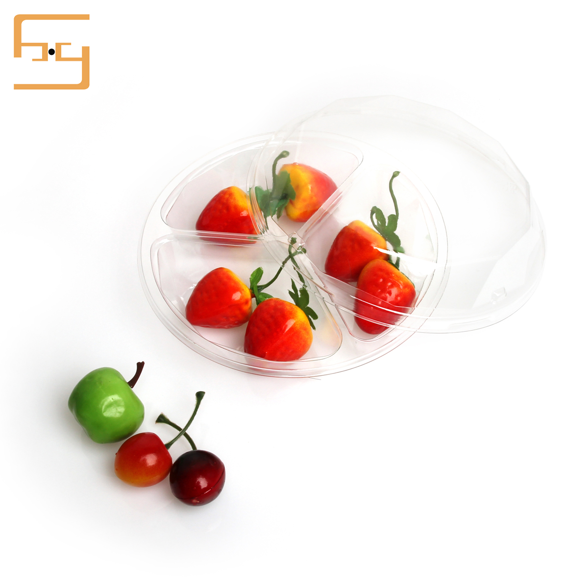 Wholesale Blister Packing Plastic PET Fruit Tray/Strawberry tray boxes with lid