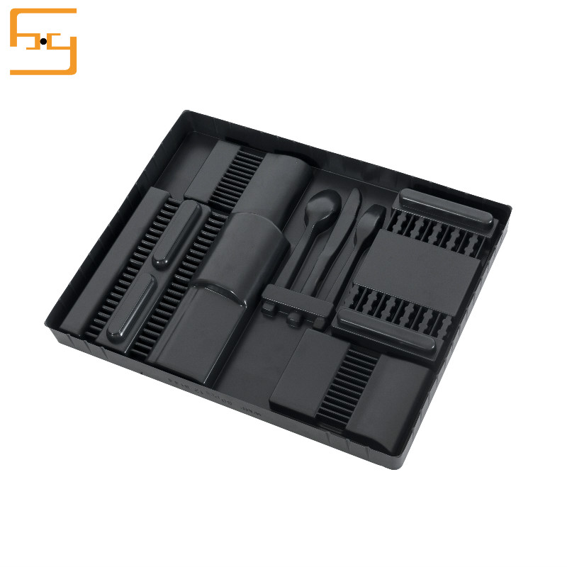 Hot Sale PS Vaccum Forming Plastic Tray knife And Fork Packing Tray