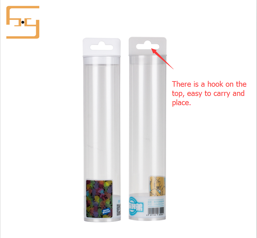 Clear High Transparent Colorful Custom Made PVC Plastic Cylinder 