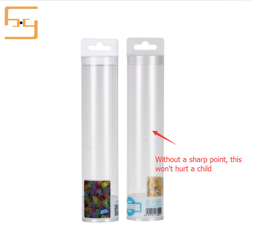Clear High Transparent Colorful Custom Made PVC Plastic Cylinder , Plastic Round Box 3