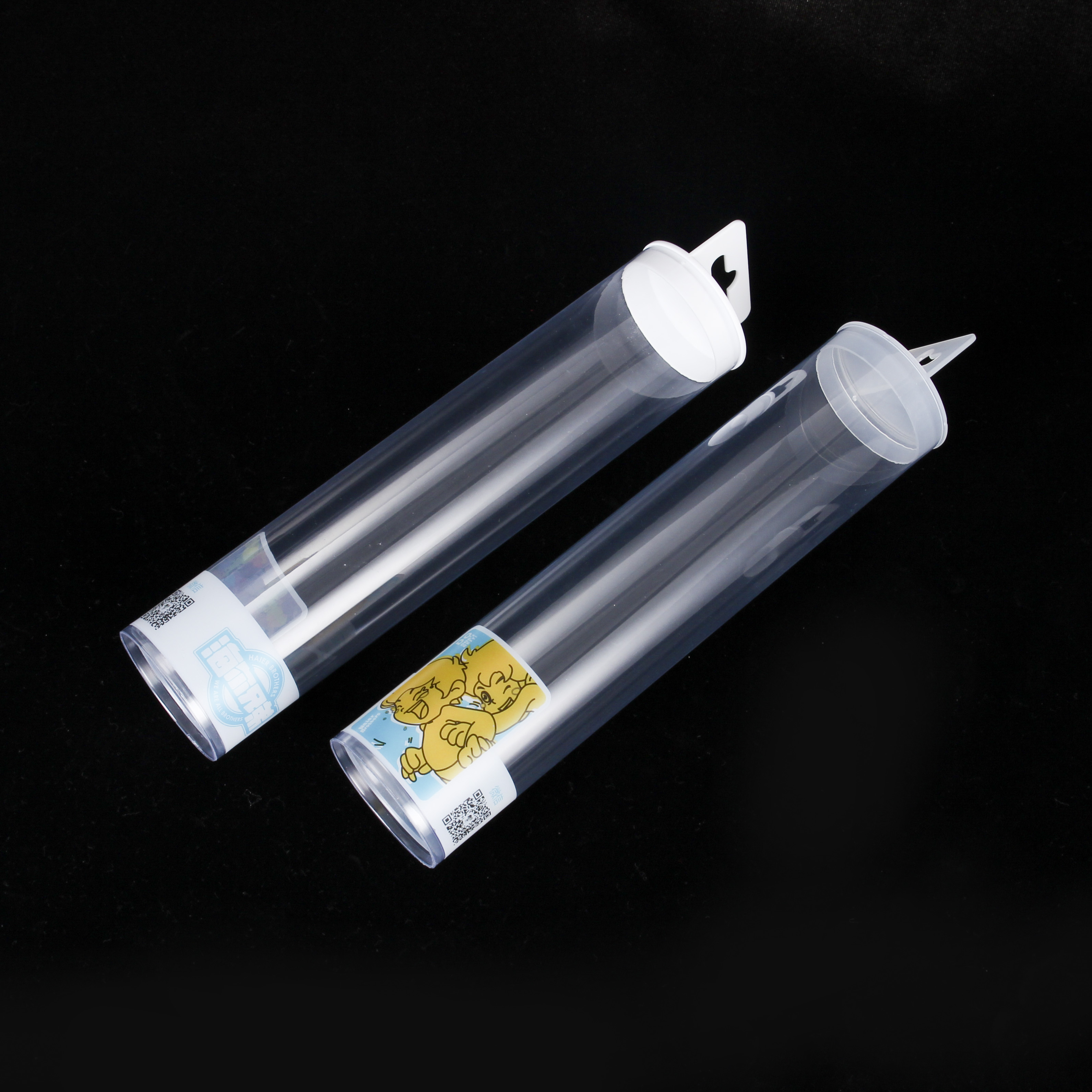 2019 Wholesale factory custom plastic clear cylinder tube packaging pvc box plastic 3