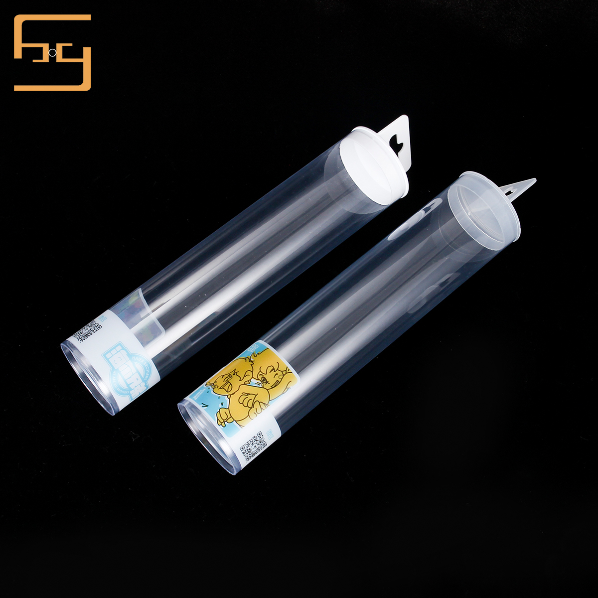 2019 Wholesale  transparent clear acetate plastic cylinder tube for gift packaging 5
