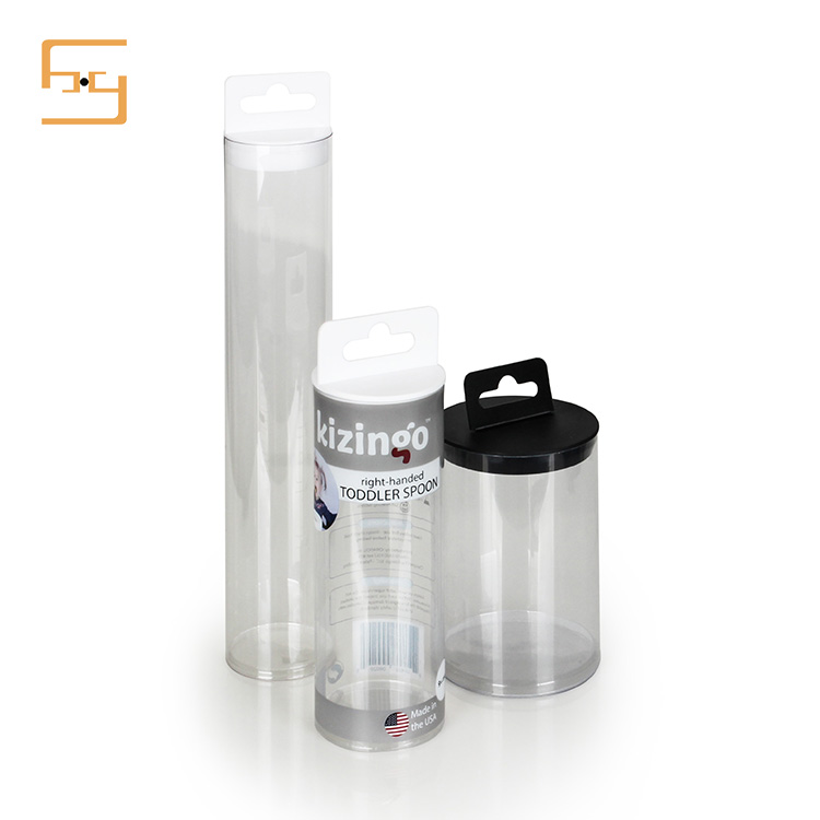 Large Cylinder Clear Plastic Packaging Tube For Coin Storage Box
