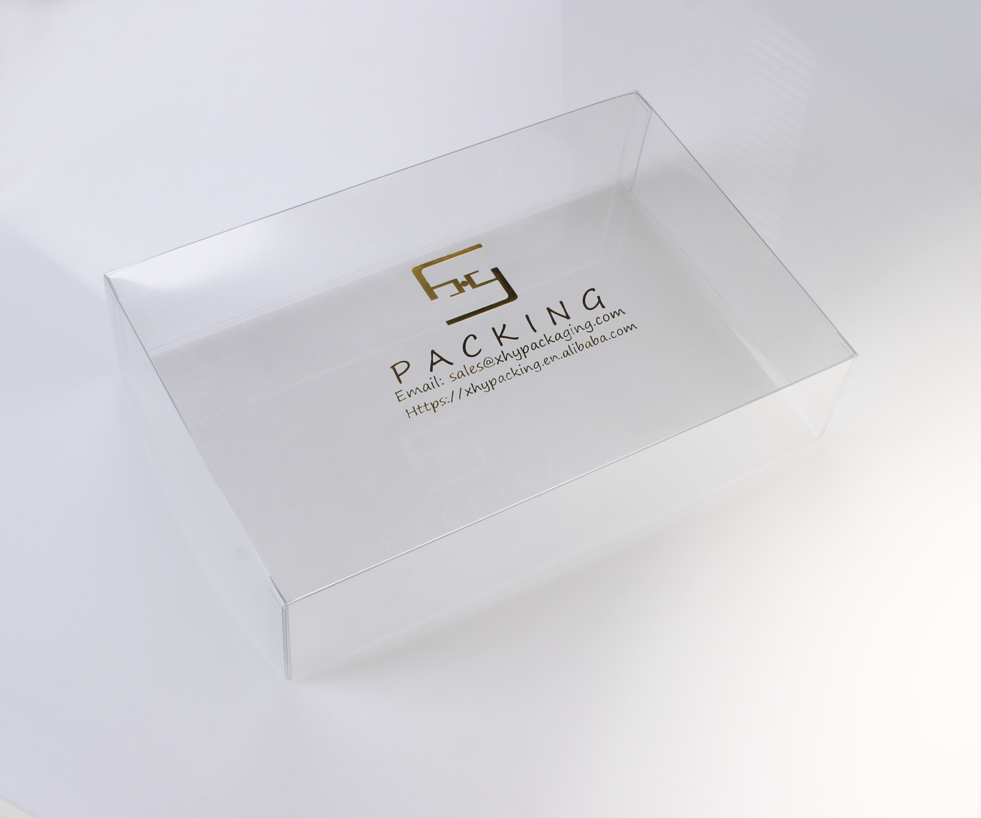 High quality wholesale Clear packaging with handle PET PVC plastic box 3