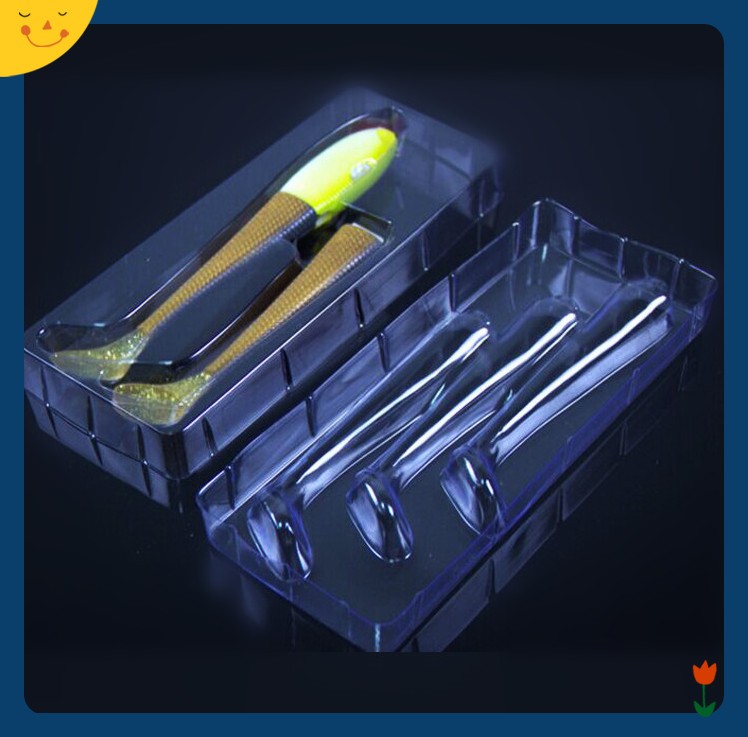 Custom clear plastic fishing lure packaging and display box 7
