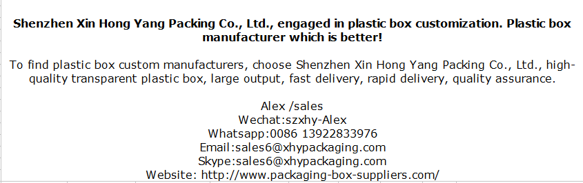 Custom clear PVC / PET transparent plastic folding packaging box for Pens Packing 27